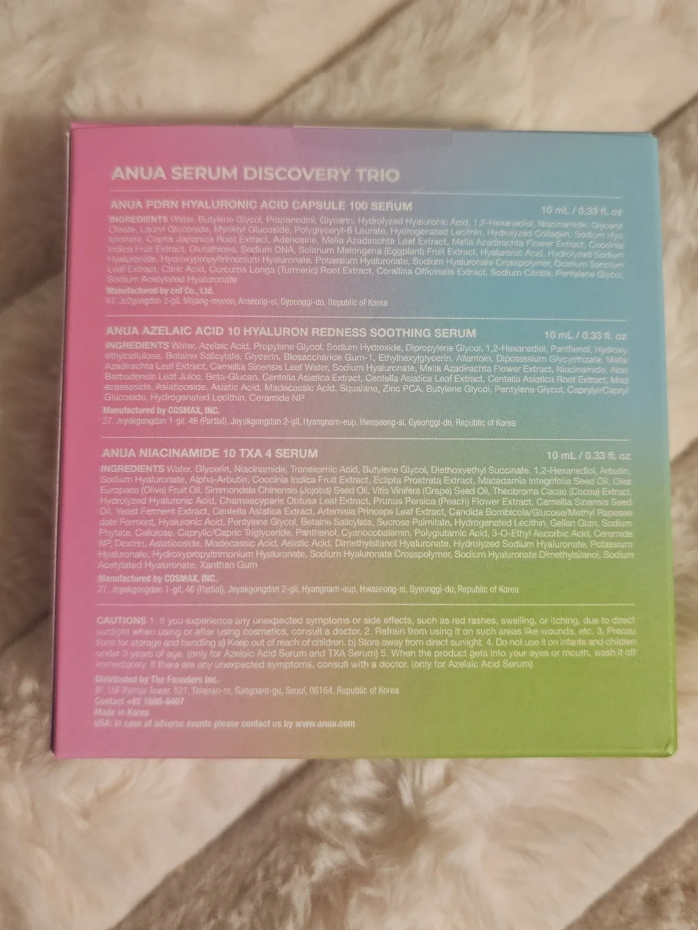 Anua Serum Discovery Trio - Blue, Green, Pink